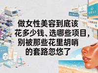 做女性美容到底该花多少钱、选哪些项目，别被那些花里胡哨的套路忽悠了
