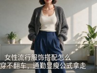 女性流行服饰搭配怎么穿不翻车，通勤显瘦公式拿走